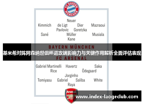 基米希对阵阿森纳世俱杯进攻端影响力与关键作用解析全面评估表现